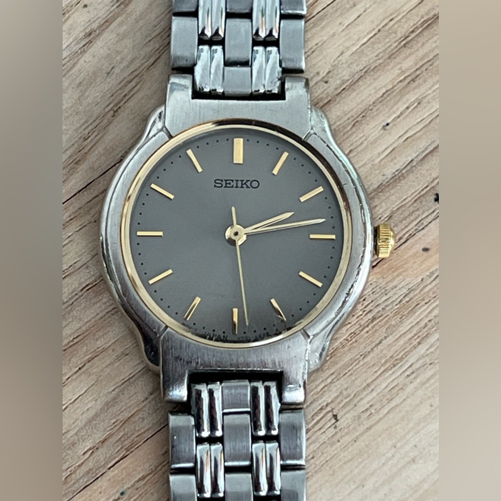Seiko Silver and Gold Classic Dress Watch